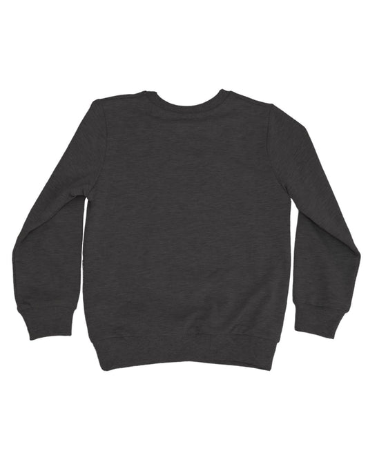 Ayı Baskılı Bisiklet Yaka Sweatshirt