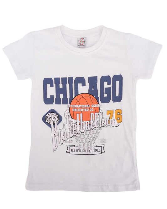 Chicago Baskılı T-shirt